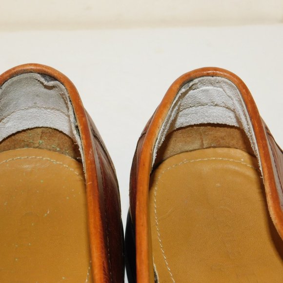 Cole Haan Brown Leather Slip On Loafers Men\'s Size 10 Made In India main image 5